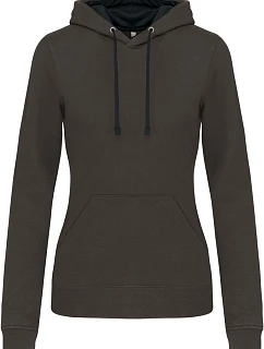 K 465 Dámská mikina s kontrastní kapucí model 22509541 dark grey/black - Kariban