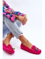 Zamszowe Mokasyny Z Kokardą I Frędzlami Fuksja Dorine Zamszowe Mokasyny Z Kokardą I Frędzlami Fuksja Dorine