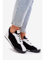 Dámské Kožené Sportovní Boty model 21690049 Černé - Laura Messi