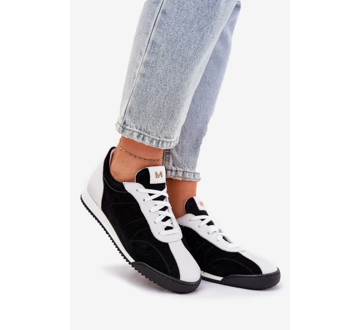 Dámské Kožené Sportovní Boty model 21690049 Černé - Laura Messi