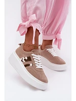 Dámské Tenisky na Masivní Platformě s  Béžové model 22122883 - Boto