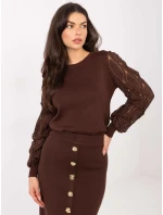 Jumper PM SW YIS1077.83 hnedý Jumper PM SW YIS1077.83 hnedý