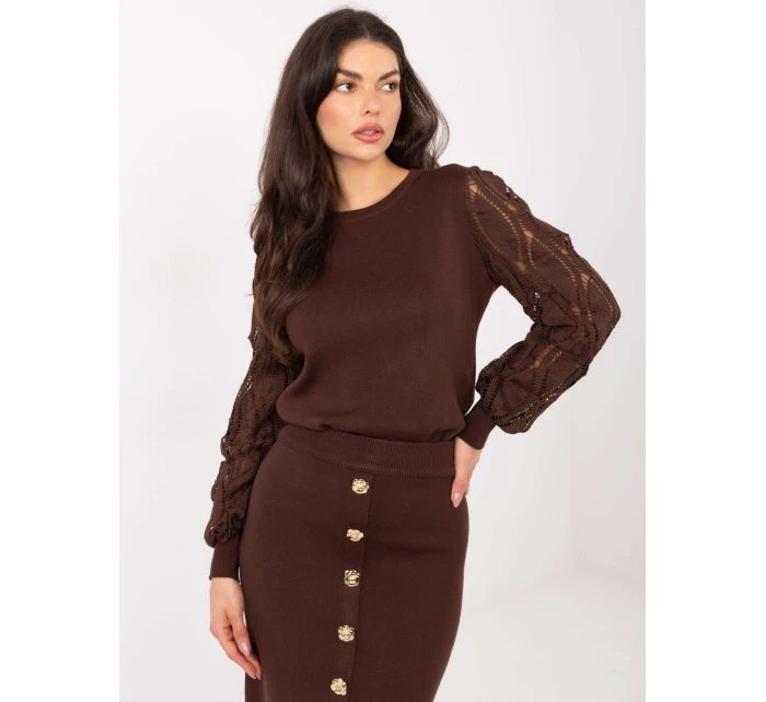 Jumper PM SW YIS1077.83 hnedý Jumper PM SW YIS1077.83 hnedý