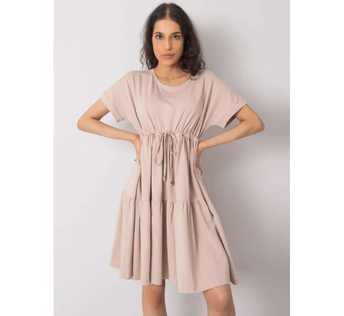 Šaty RV SK model 15565755 béžová - FPrice Šaty RV SK model 15565755 béžová - FPrice