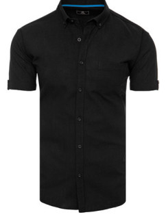 Čierne pánske tričko s krátkym rukávom Dstreet KX0982