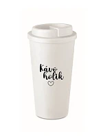 KÁVOHOLIK - bílý termohrnek 475 ml