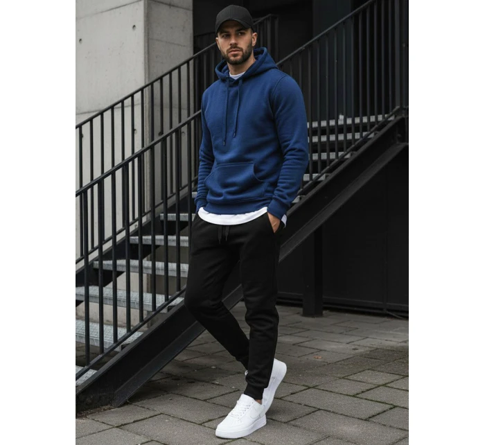 Pánska modrá mikina FashionStreet BX4684