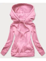 Ružová dámska tepláková mikina (W02-20) Ružová dámska tepláková mikina (W02-20)