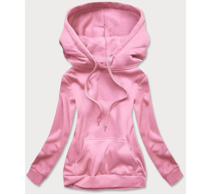 Ružová dámska tepláková mikina (W02-20) Ružová dámska tepláková mikina (W02-20)