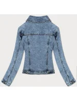 Svetlomodrá klasická dámska džínsová bunda (W025-B) Svetlomodrá klasická dámska džínsová bunda (W025-B)