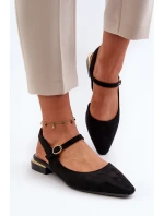 Dámské na nízkém podpatku s patou  černé model 21656609 - SERGIO LEONE