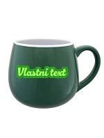 Personalizovaný keramický bacuľatý hrnček s vlastným textom a obrysom Personalizovaný keramický bacuľatý hrnček s vlastným textom a obrysom