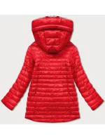 Červená oboustranná dámská květovaná bunda model 17217551 - MINORITY