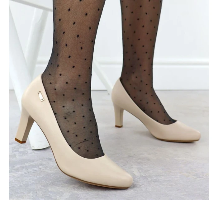 Dámské lodičky na podpatku s pásky Sergio model 21906139 - LEONE