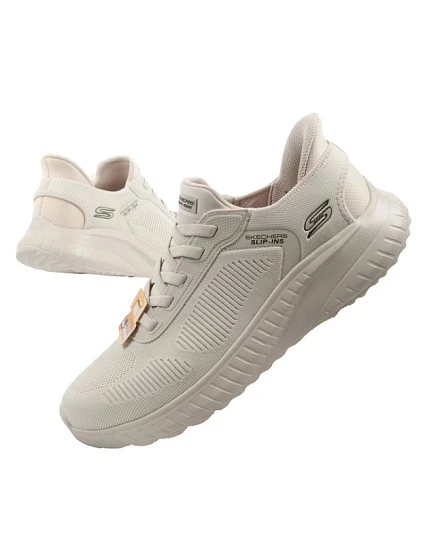 Pánska športová obuv Skechers Bobs Squad Chaos SLIP-INS ecru