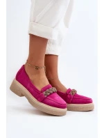 Dámské semišové mokasíny s ozdobou model 21652525 - Zazoo