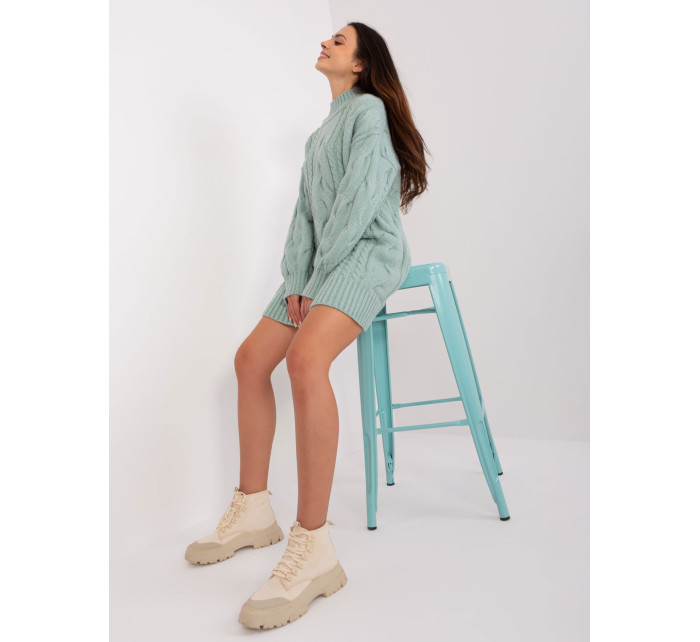 Sweter AT SW  mietowy model 18909377 - FPrice