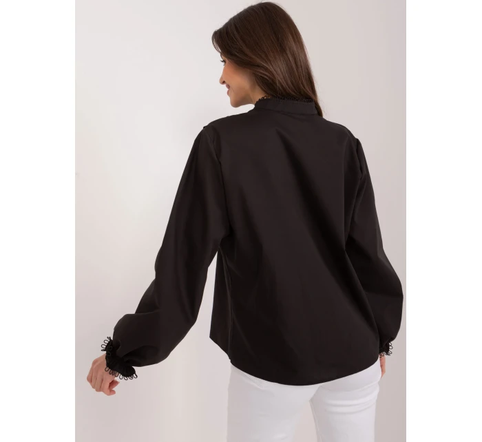 Košeľa LK KS 509556.34 čierna farba
