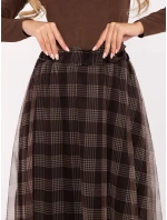 Spódnica MI SD  brązowy model 21441102 - FPrice