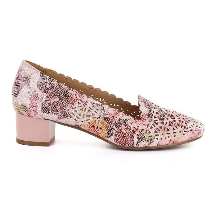 Dámské ažurové boty na podpatku model 22097119 - Potocki