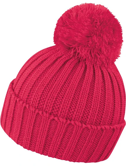 Result Headwear R 369X Pletená čiapka s bambulou 28.369X malinová Result Headwear R 369X Pletená čiapka s bambulou 28.369X malinová