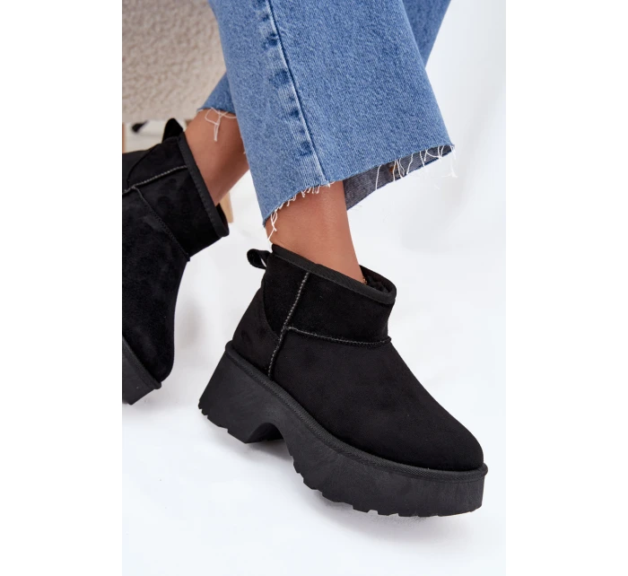 Dámské Nízké Sněhule Na S S Kožíškem Černé model 21706754 - Boto Dámské Nízké Sněhule Na S S Kožíškem Černé model 21706754 - Boto