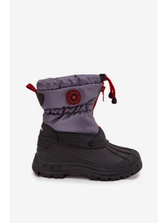 Dziecięce Śniegowce Na Zamek Big Star SS374031 Szaro-Czarne