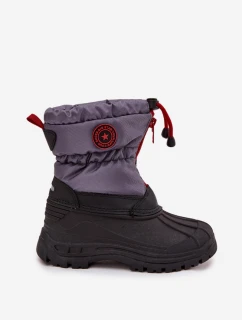 Dziecięce Śniegowce Na Zamek Big Star SS374031 Szaro-Czarne