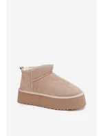 Dámské sněhule z přírodního semiše béžové Mairene Dámské sněhule z přírodního semiše béžové Mairene