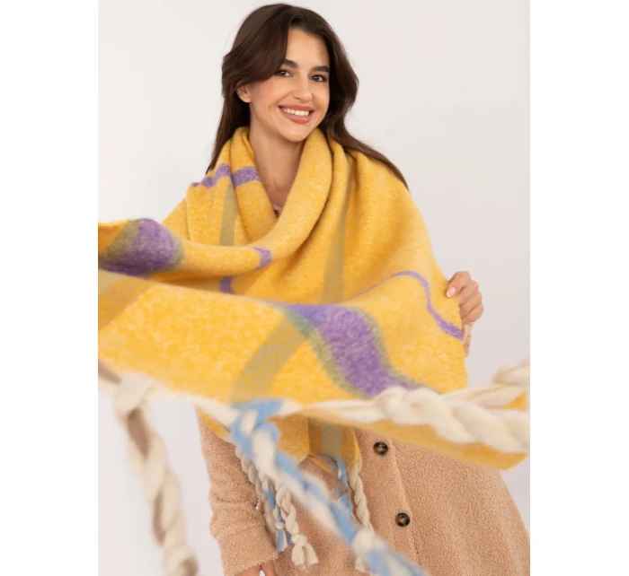 Šála AT SZ model 20519152 tmavě žlutá - FPrice