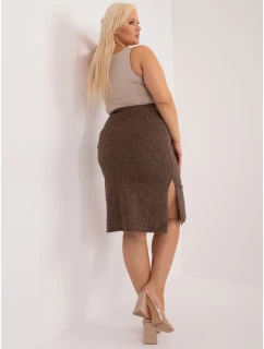 Sukňa LK SD 509514.39 hnedá