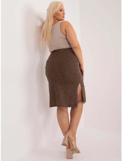 Sukňa LK SD 509514.39 hnedá