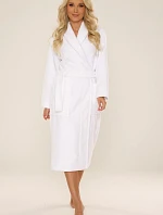 Dámsky župan 709 Manuela Frotte biely - De Lafense
