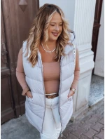 Dámská prošívaná vesta plus size fialová Dstreet model 21964998 - FashionStreet