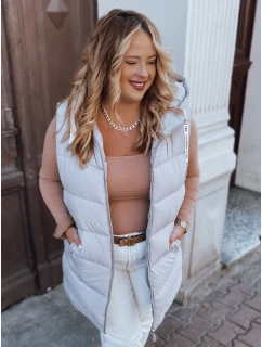 Dámska prešívaná vesta plus size MIRELLI fialová FashionStreet TY2923
