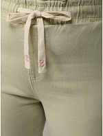 Dámske tepláky s vysokým pásom zelené FashionStreet UY2957