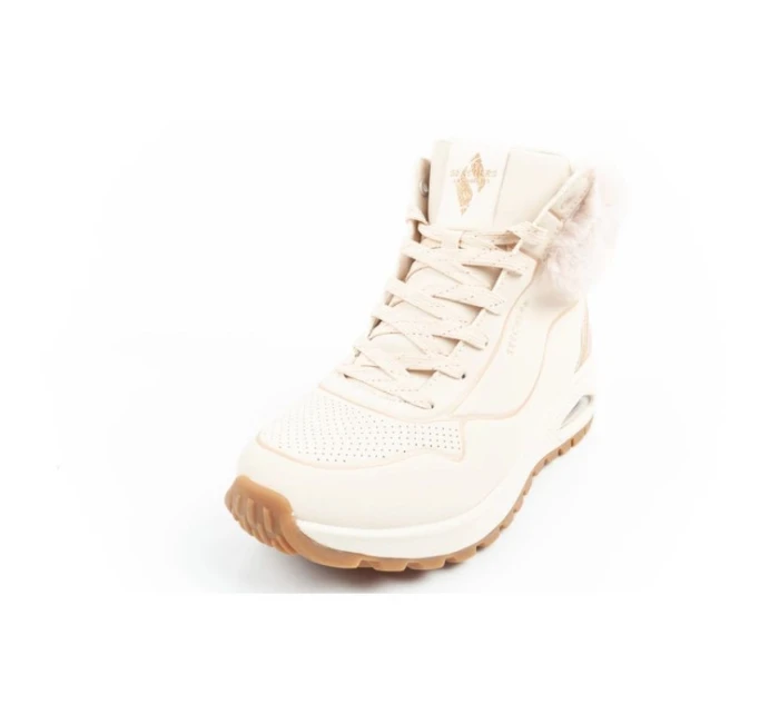 Uno model 21394781 dámská sportovní obuv zateplené boty zimní béžové dámské - Skechers