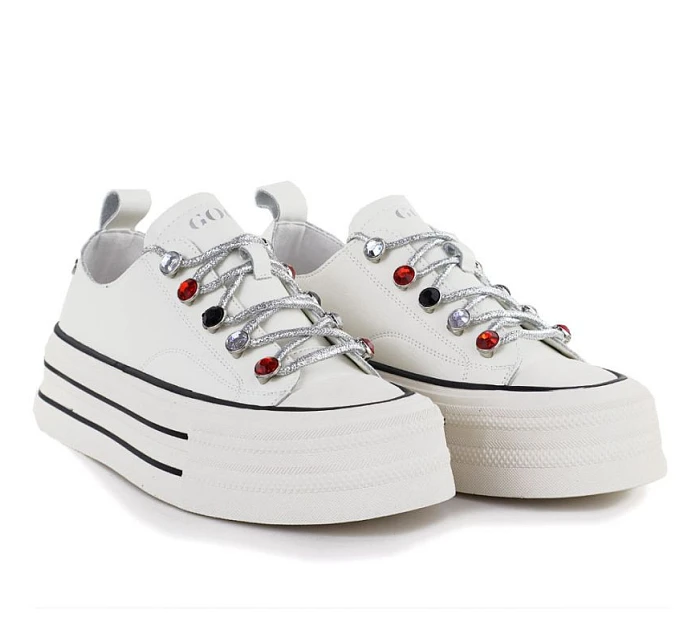 Dámské kožené tenisky na white model 22081668 - Hikvision