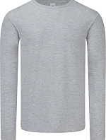 Fruit of the Loom Iconic 150 LSL T Tričko s dlhým rukávom 16.1446 melírovaná šedá