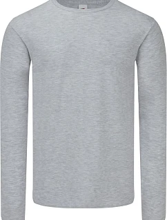 Fruit of the Loom Iconic 150 LSL T Tričko s dlhým rukávom 16.1446 melírovaná šedá