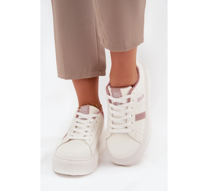 Sneakersy Damskie Na Platformie Big Star SS274346 Białe