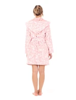 Dámsky župan Flora s kapucňou krátky 4856 3053 Pink Pearl - Vestis Dámsky župan Flora s kapucňou krátky 4856 3053 Pink Pearl - Vestis