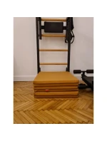 SKLADACÍ GYMNASTICKÝ MATRAC HNEDÝ 180CM LAVIČKA