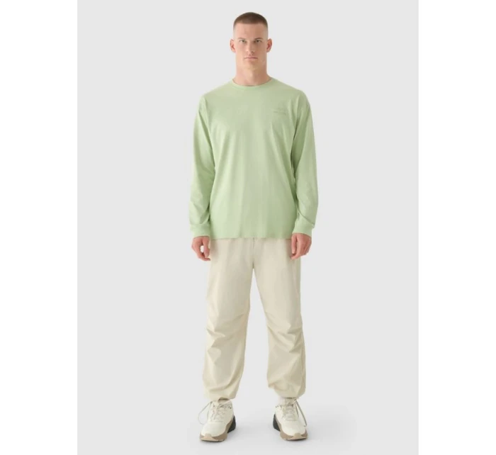 Pánské tričko oversize s potiskem a dlouhým rukávem model 21893082 - 4F Pánské tričko oversize s potiskem a dlouhým rukávem model 21893082 - 4F