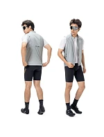 Rockbros vetruodolná vesta YDMJ003 jar/jeseň veľkosť M - biela/sivá