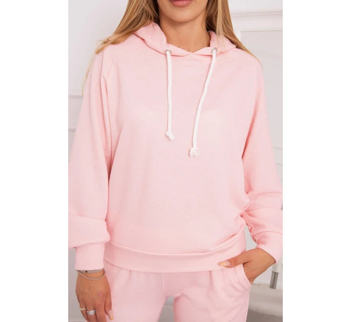 Tepláková súprava s kapucňou púdrovo ružová Tepláková súprava s kapucňou púdrovo ružová
