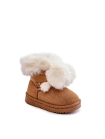 Dětské teplé sněhule Hnědá a bílá model 21600352 - Boto