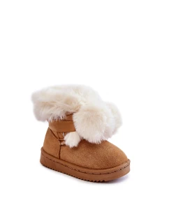 Dětské teplé sněhule Hnědá a bílá model 21600352 - Boto