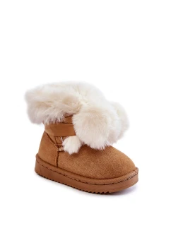 Dětské teplé sněhule Hnědá a bílá model 21600352 - Boto