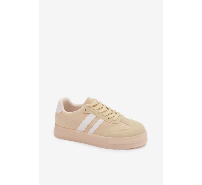 Dámské tenisky na platformě žluté Giselia